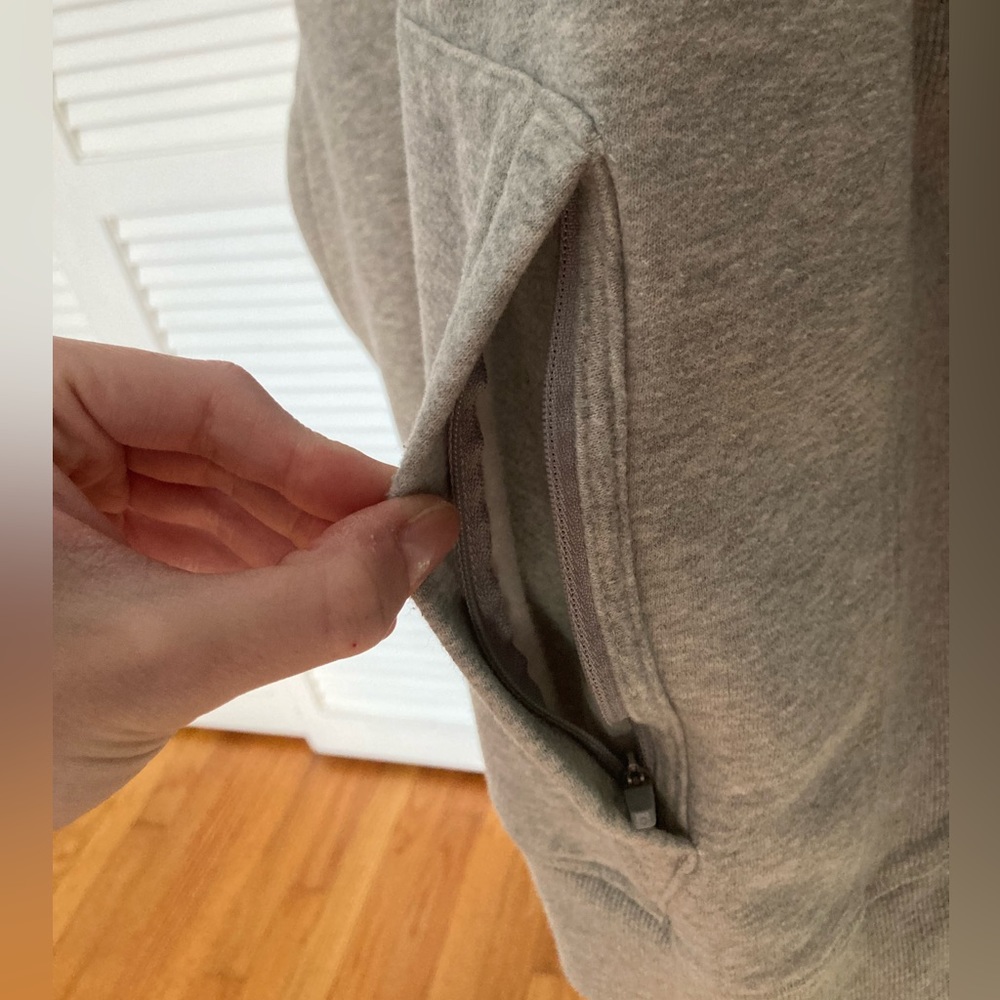 Soft Cotton Fleece-Lined Hooded Sweatshirt Pullover - Picture 7 of 10